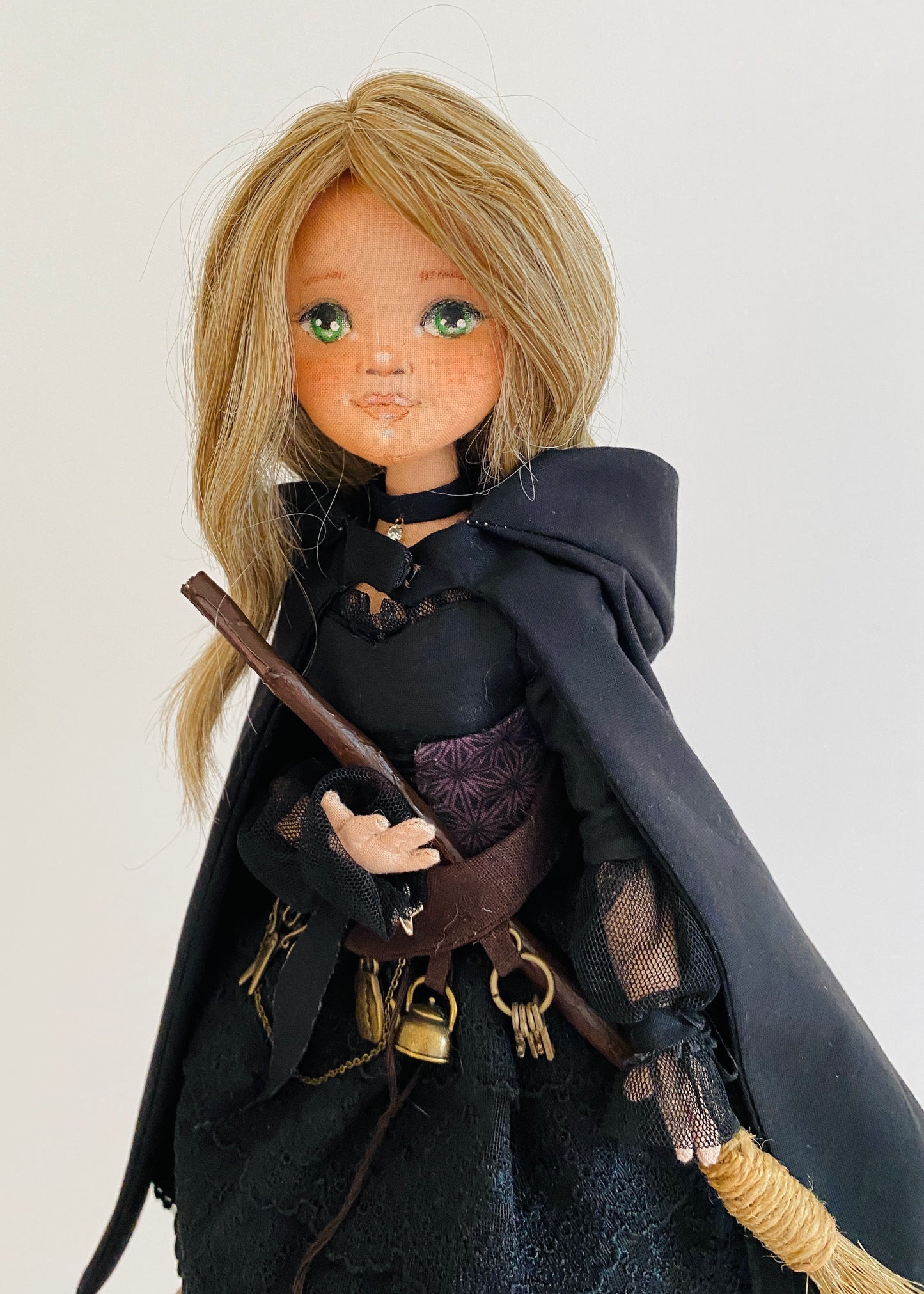 35cm doll Pattern🩱Halloween Witch Doll🎃/ No Face center seam