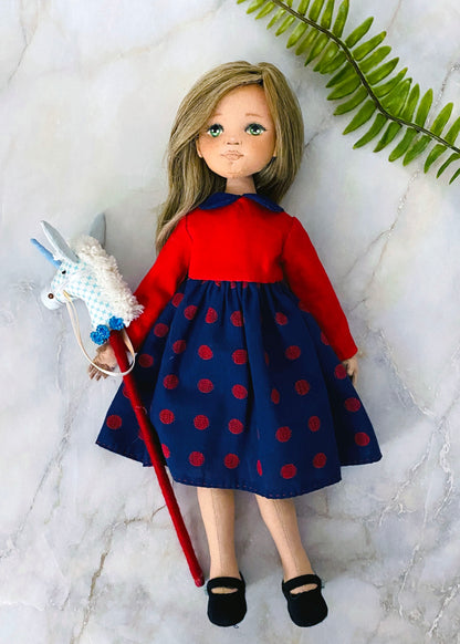 33cm Doll cloth Pattern -Petit Dollwear Collection (Dress-Up)