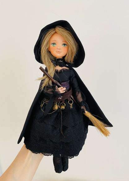 35cm doll Pattern🩱Halloween Witch Doll🎃/ No Face center seam