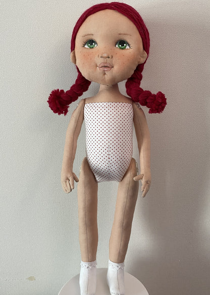 40cm Doll Body Pattern 🎀 Standing Doll Body (3-hairstyle)