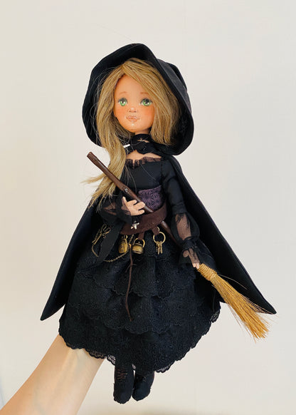 35cm doll Pattern🩱Halloween Witch Doll🎃/ No Face center seam