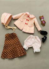 Load image into Gallery viewer, 33cm Doll cloth Pattern /Pleated Dress and Coat (Dress-Up)
