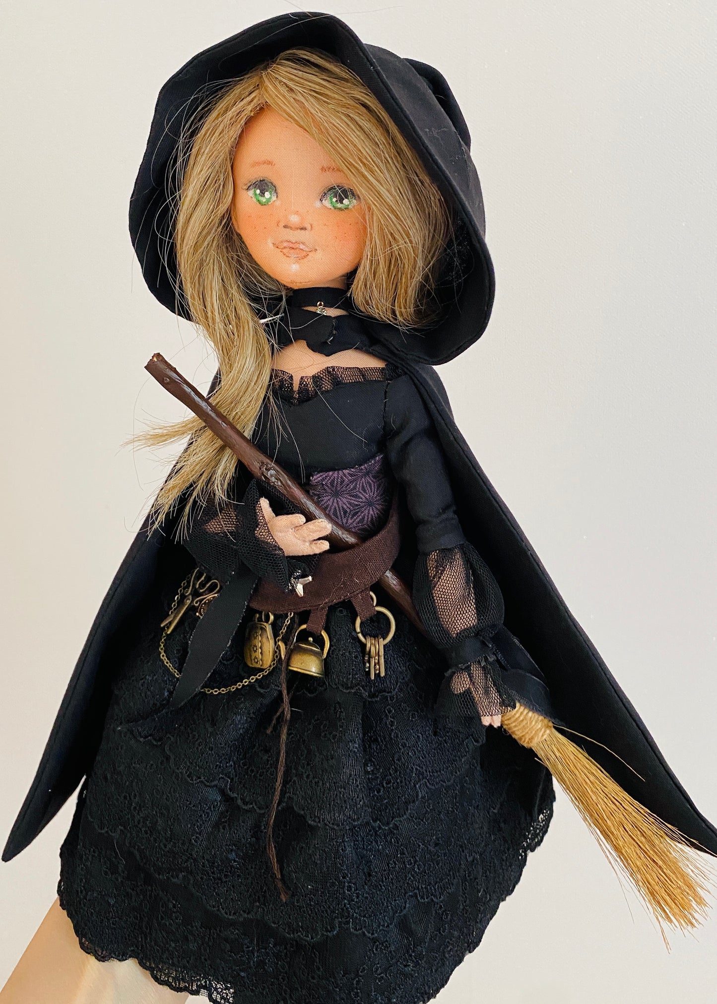 35cm doll Pattern🩱Halloween Witch Doll🎃/ No Face center seam