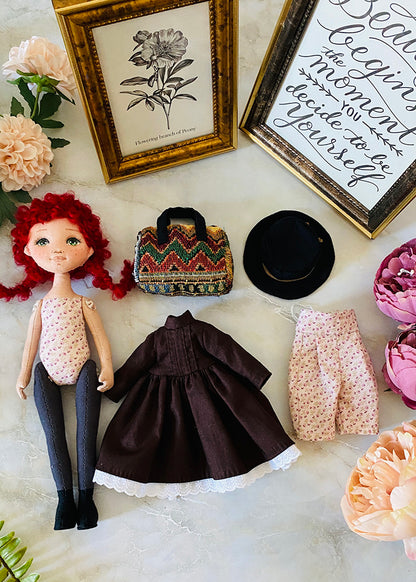 25cm Doll Pattern 🎀 (S) Anne (Dress-Up)