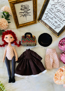 25cm Doll Pattern 🎀 (S) Anne (Dress-Up)