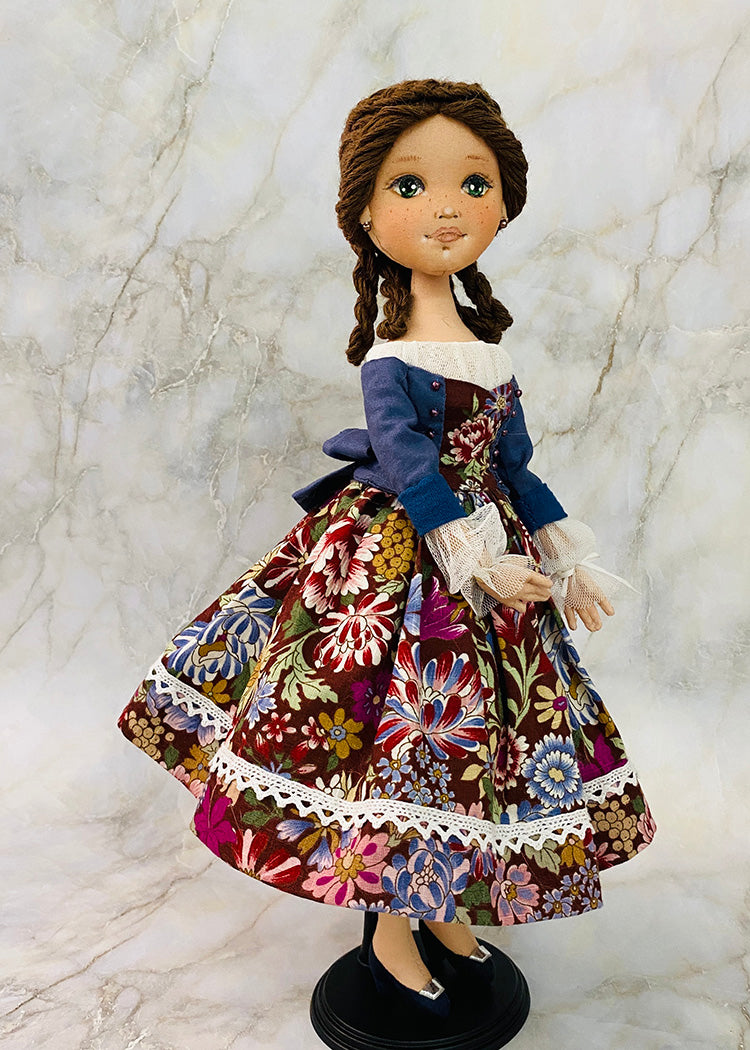 35cm doll Patten🩱Princess / No Face center seam