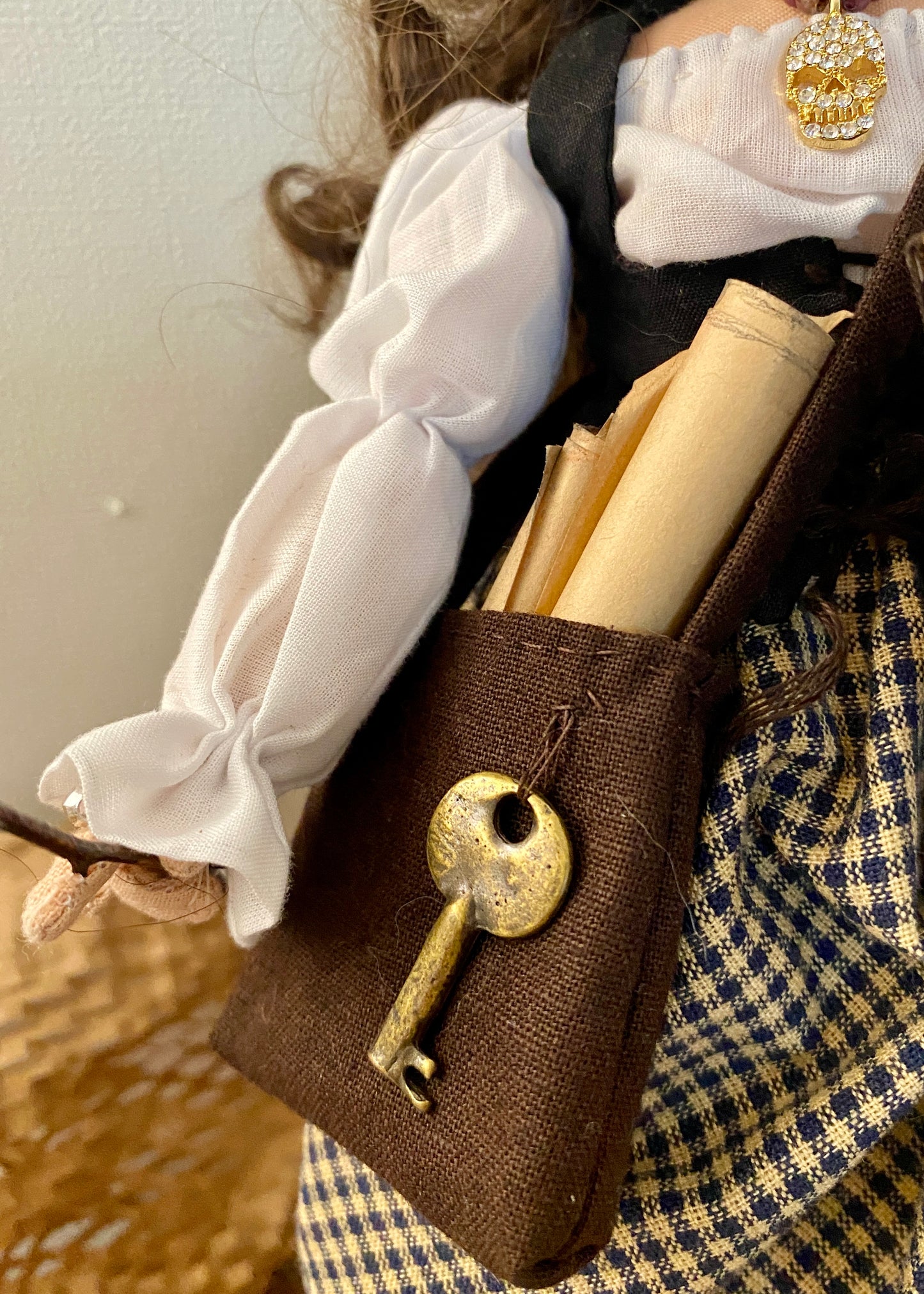 35cm doll Pattern🩱Bookworm Witch Doll🎃/ No Face center seam