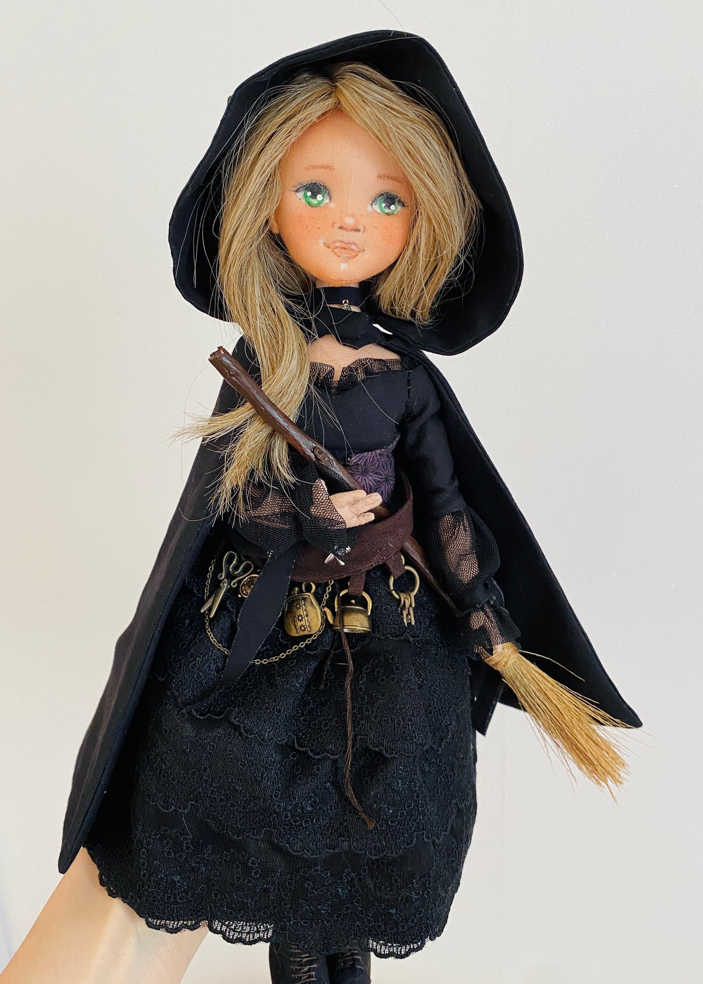 35cm doll Pattern🩱Halloween Witch Doll🎃/ No Face center seam
