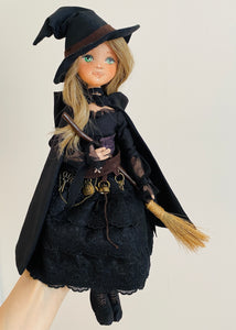 35cm doll Pattern🩱Halloween Witch Doll🎃/ No Face center seam