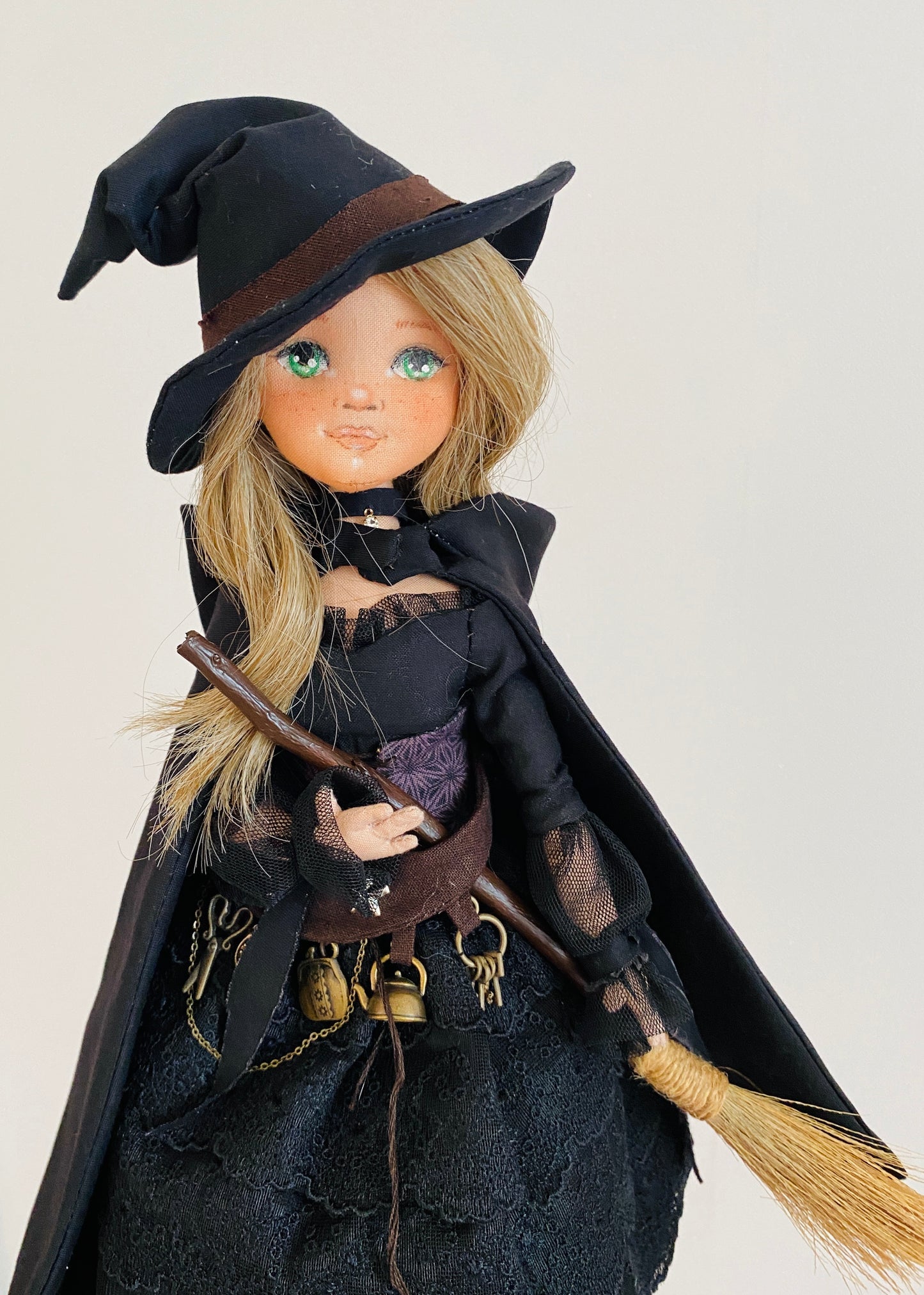 35cm doll Pattern🩱Halloween Witch Doll🎃/ No Face center seam