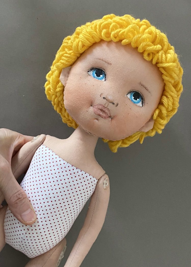40cm Doll Body Pattern 🎀 Standing Doll Body (3-hairstyle)