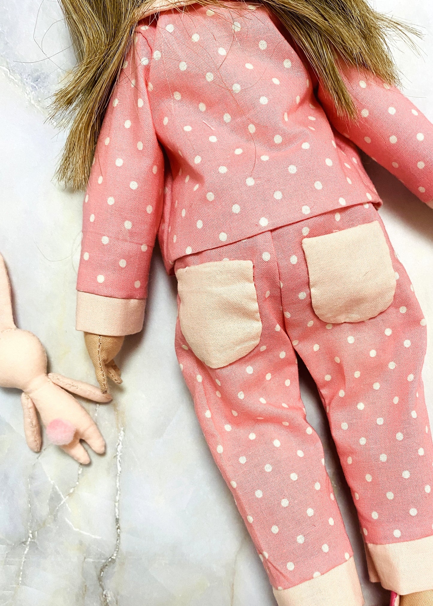 33cm Doll cloth Pattern👚 Sleepwear Set (Dress-Up)