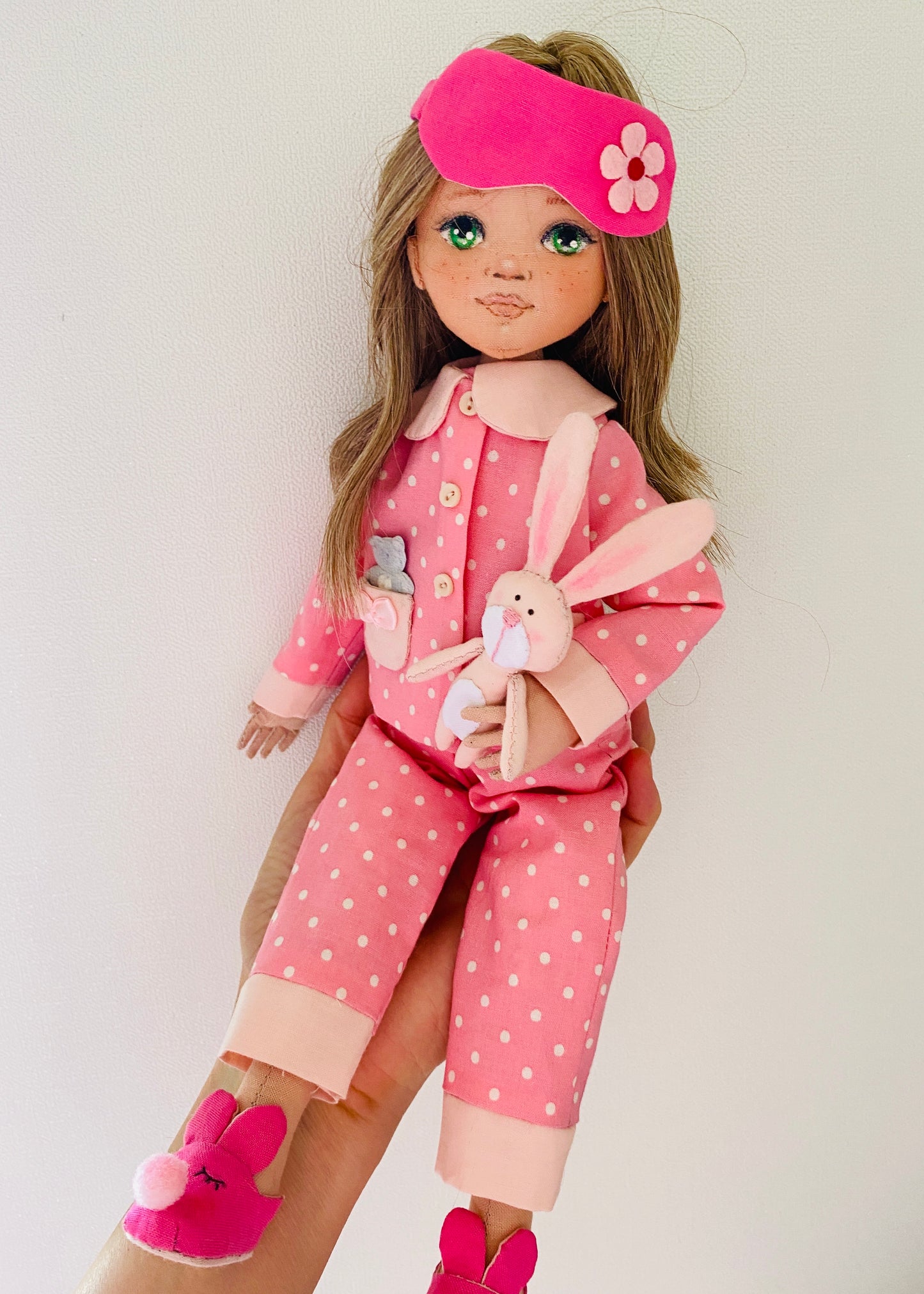 33cm Doll cloth Pattern👚 Sleepwear Set (Dress-Up)