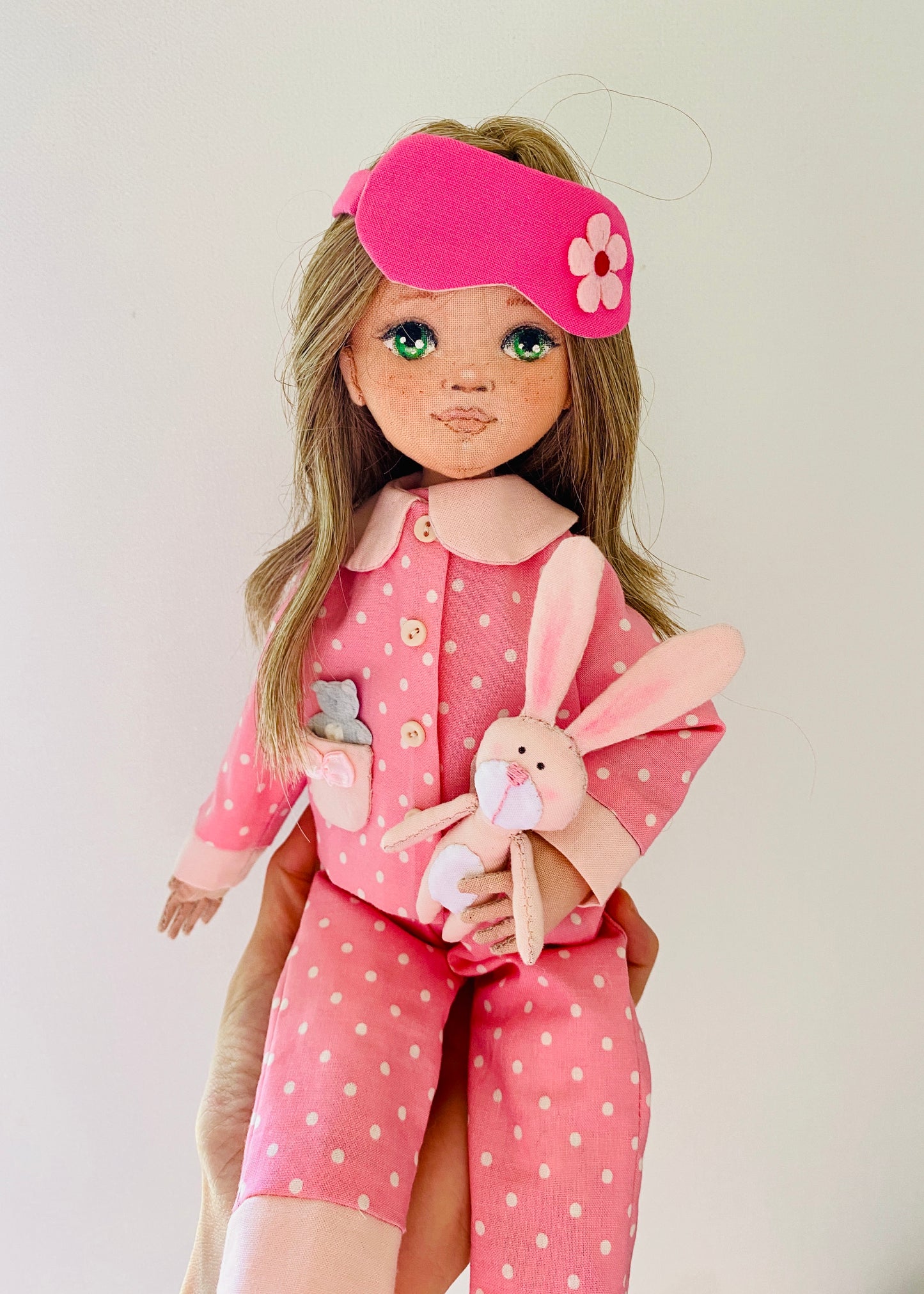 33cm Doll cloth Pattern👚 Sleepwear Set (Dress-Up)
