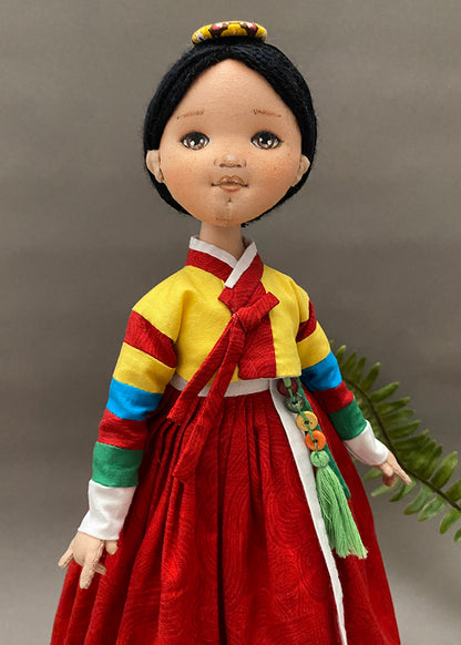 Hanbok doll 👘A Young Lady Agassi ( Saekdong Jeogori)