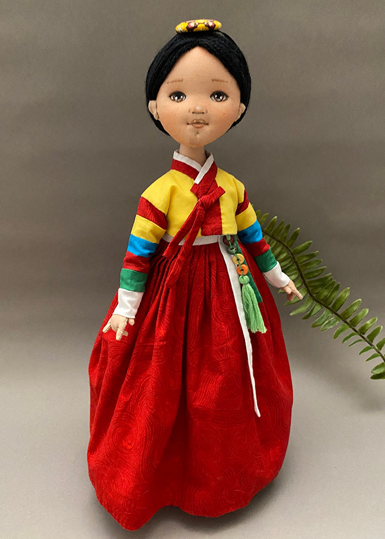 Hanbok doll 👘A Young Lady Agassi ( Saekdong Jeogori)