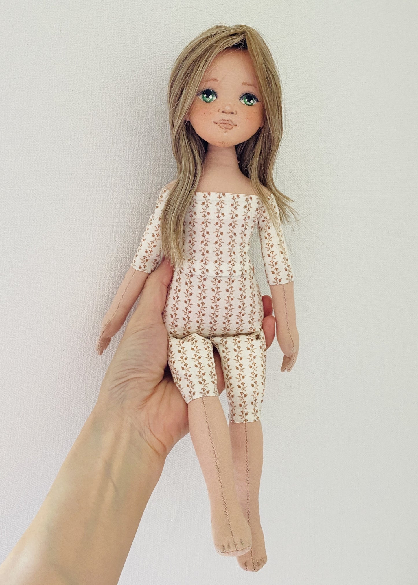 33cm Doll Body Pattern🧵All-in-one Doll Body / No Face center seam