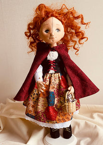 33cm Doll cloth Pattern /  Little Red (Dress-Up)