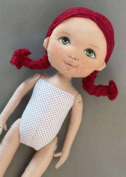 40cm Doll Body Pattern 🎀 Standing Doll Body (3-hairstyle)