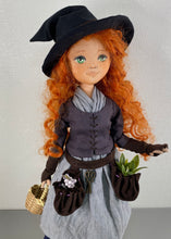 Load image into Gallery viewer, 35cm doll Pattern🩱Green Witch Doll🎃/ No Face center seam
