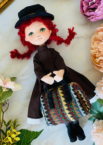 25cm Doll Standing Body + 4 Outfit Patterns + 1 FREE Bonus Outfit (Total 5 Dress)