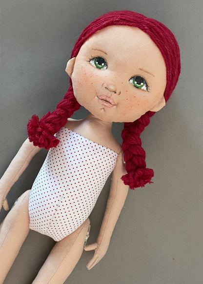 40cm Doll Body Pattern 🎀 Standing Doll Body (3-hairstyle)