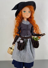 Load image into Gallery viewer, 35cm doll Pattern🩱Green Witch Doll🎃/ No Face center seam
