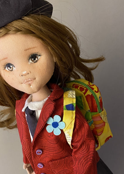 33cm Doll cloth Pattern👚 School Unfofrm Set (Dress-Up)