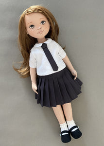 33cm Doll cloth Pattern / School Unfofrm Set (Dress-Up)