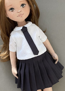 33cm Doll cloth Pattern / School Unfofrm Set (Dress-Up)