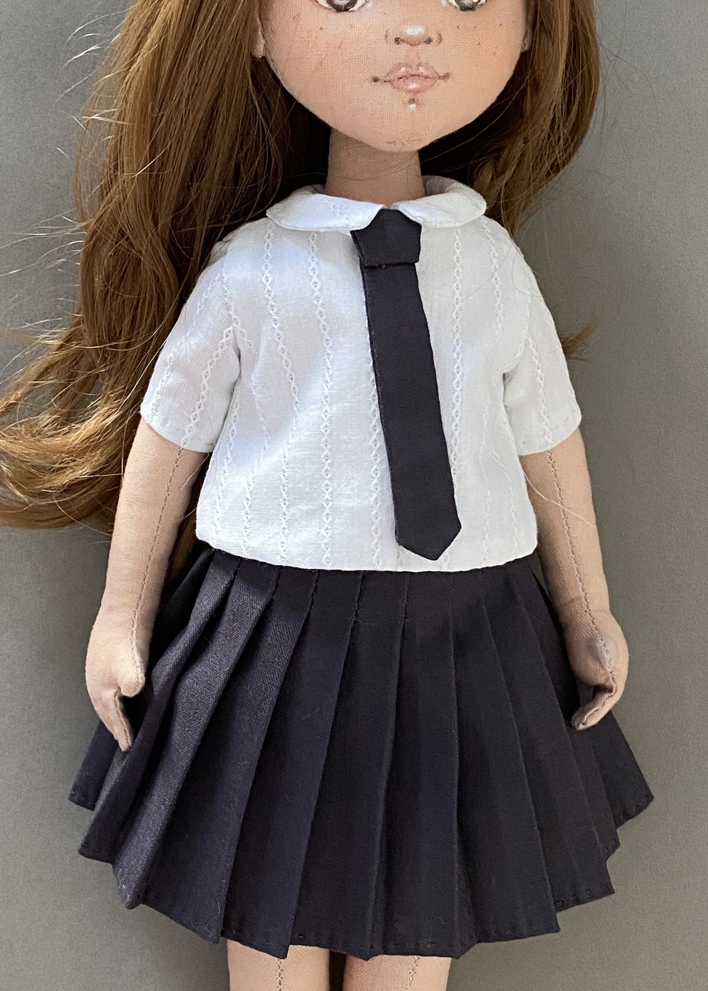 33cm Doll cloth Pattern👚 School Unfofrm Set (Dress-Up)