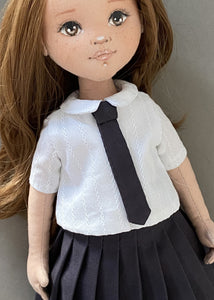 33cm Doll cloth Pattern / School Unfofrm Set (Dress-Up)
