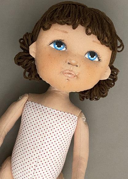 40cm Doll Body Pattern 🎀 Standing Doll Body (3-hairstyle)