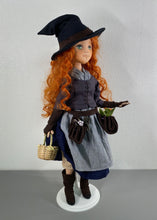 Load image into Gallery viewer, 35cm doll Pattern🩱Green Witch Doll🎃/ No Face center seam
