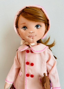33cm Doll cloth Pattern /Pleated Dress and Coat (Dress-Up)