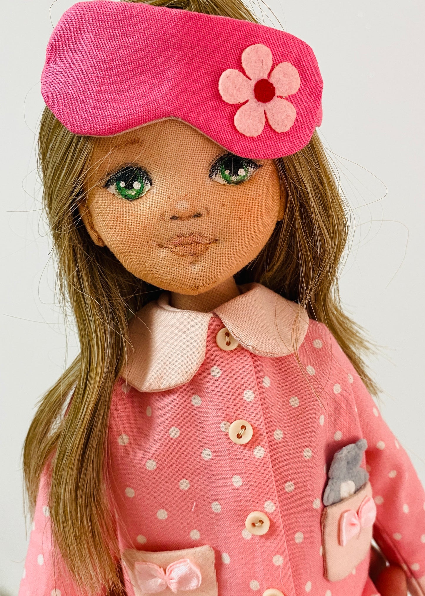 33cm Doll cloth Pattern👚 Sleepwear Set (Dress-Up)