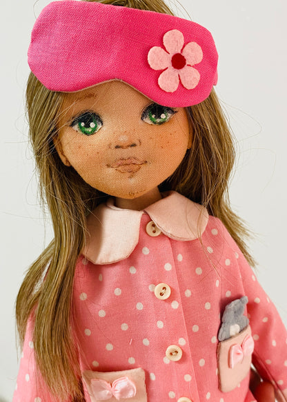 33cm Doll cloth Pattern👚 Sleepwear Set (Dress-Up)