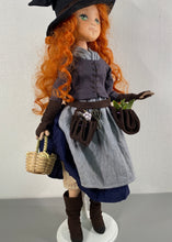Load image into Gallery viewer, 35cm doll Pattern🩱Green Witch Doll🎃/ No Face center seam
