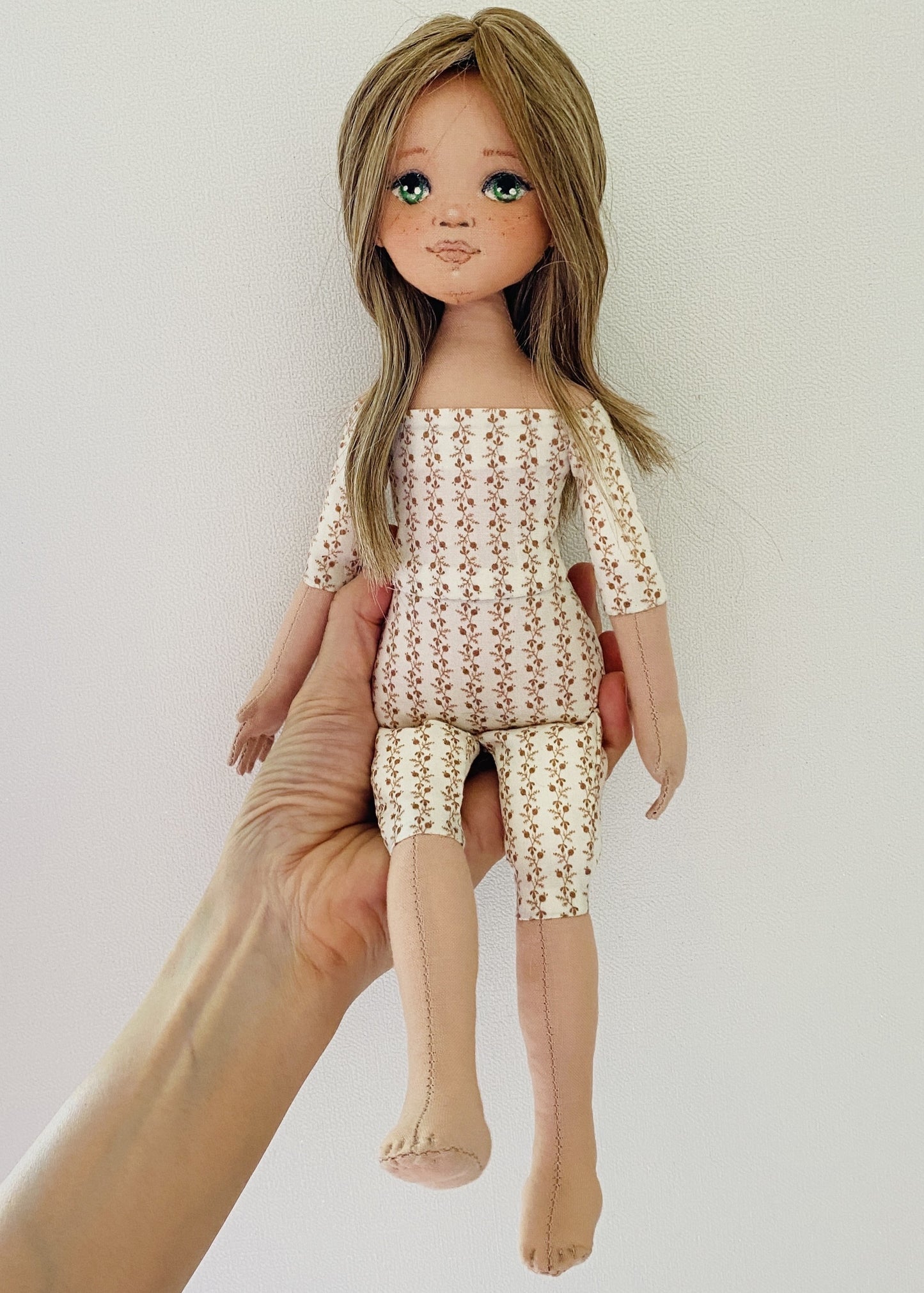 33cm Doll Body Pattern🧵All-in-one Doll Body / No Face center seam