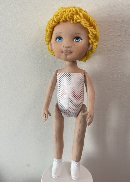 40cm Doll Body Pattern 🎀 Standing Doll Body (3-hairstyle)