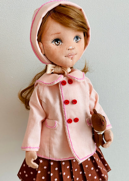 33cm Doll cloth Pattern👚Lily’s Classic Outfit  (Dress-Up)