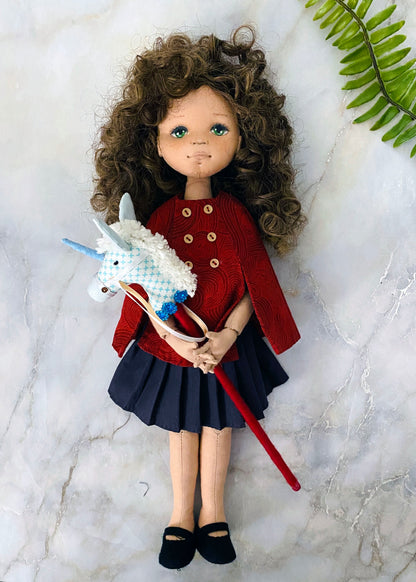 33cm Doll cloth Pattern -Petit Dollwear Collection (Dress-Up)