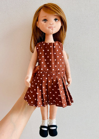 33cm Doll cloth Pattern👚Lily’s Classic Outfit  (Dress-Up)