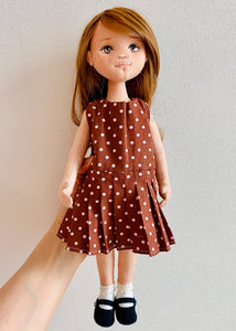 33cm Doll cloth Pattern /Pleated Dress and Coat (Dress-Up)