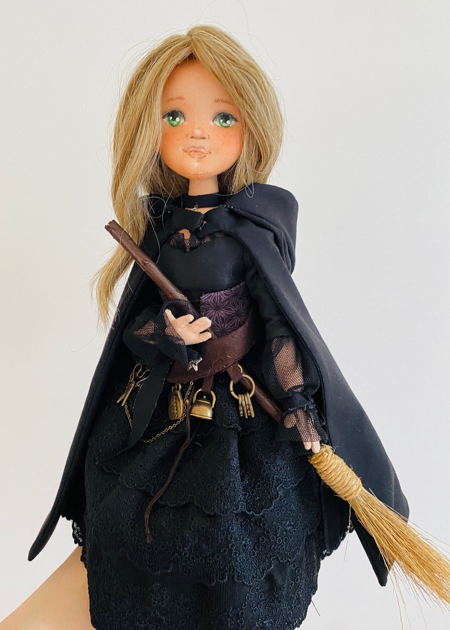 35cm doll Pattern🩱Halloween Witch Doll🎃/ No Face center seam