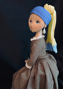 35cm doll Pattern / Girl with a Pearl Earring