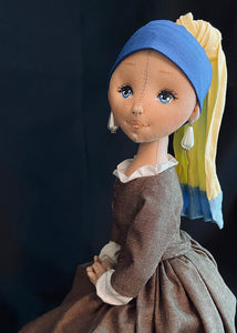 35cm doll Pattern / Girl with a Pearl Earring