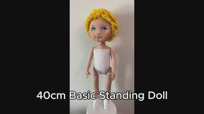 40cm Doll Body Pattern 🎀 Standing Doll Body (3-hairstyle)