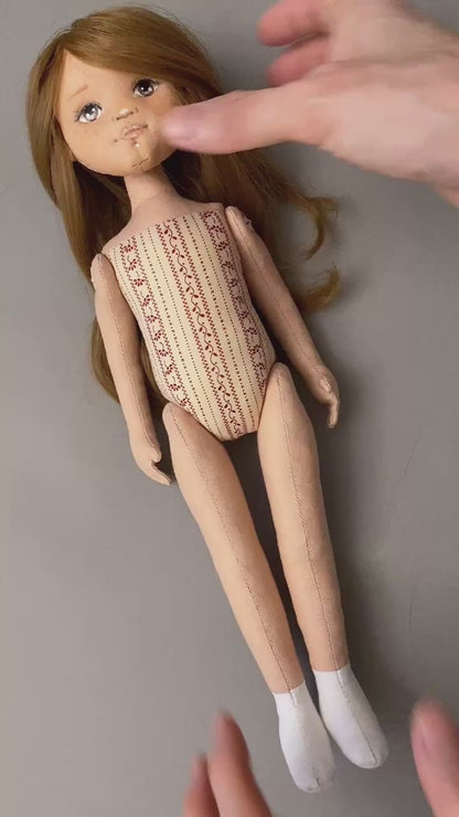 33cm Doll Body Pattern🎀 Basic Standing Doll Body