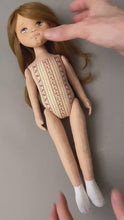 Load and play video in Gallery viewer, 33cm Doll Body Pattern / Basic Standing Doll Body
